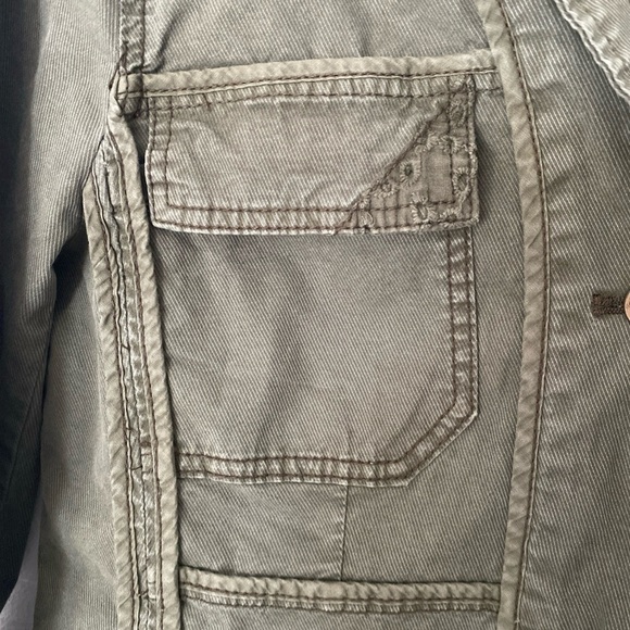 Anthropologie Olive Green Military Button Boho Jacket Women’s Size S Y-20 - Picture 8 of 12